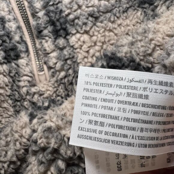 Abercrombie & Fitch Soft Collection 1/2 Half Zip Pullover Sherpa Womens Size XS - Picture 8 of 11